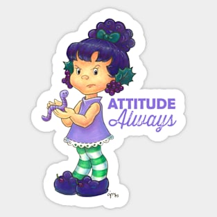 Raisin Cane Fanart - Attitude Always WO Sticker